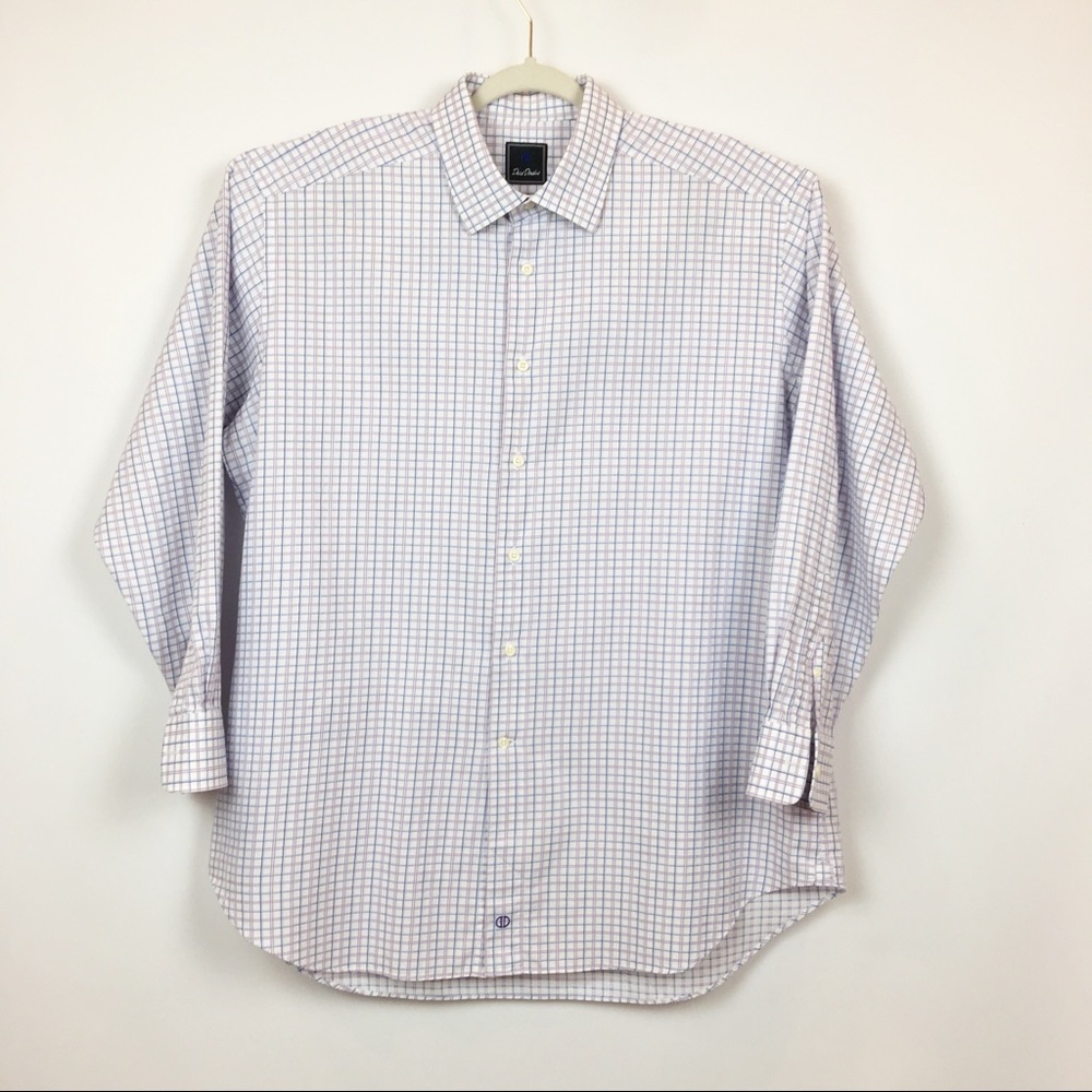 DAVID DONAHUE Long Sleeve with Collar Shirt